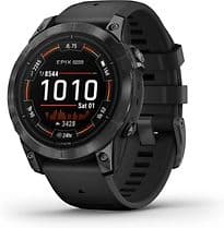 Garmin Epix Pro (Gen 2) 47 mm schwarz/schiefergrau am Silikonarmband grau [Wi-Fi, Standard Edition]