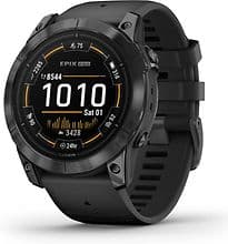 Garmin Epix Pro (Gen 2) 51 mm schwarz/schiefergrau am Silikonarmband grau [Wi-Fi, Standard Edition]