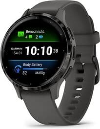 Garmin Venu 3S 41 mm schiefergrau am Silikonarmband kieselgrau [Wi-Fi]