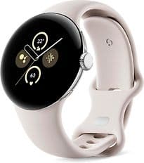Google Pixel Watch 2 41 mm polished silver am Sportarmband porcelain [Wi-Fi]