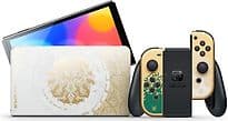 Nintendo Switch OLED 64 GB [The Legend of Zelda: Tears of the Kingdom Edition inkl. Controller gold] weiß