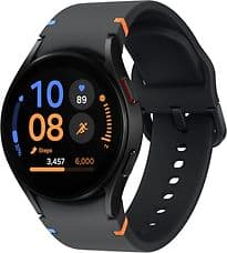 Samsung Galaxy Watch FE 40 mm Aluminiumgehäuse black am Silikonarmband black [Wi-Fi]