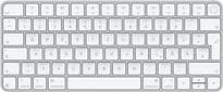 Apple Magic Keyboard mit Touch ID [deutsches Tastaturlayout, QWERTZ, USB-C] silber mit weißen Tasten