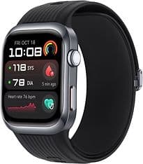 Huawei Watch D2 schwarz am Fluorelastomerarmband M/L schwarz