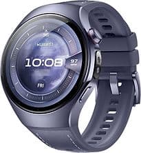 Huawei Watch 5 46 mm Titangehäuse grau/violett am Kompositarmband grau/violett [Wi-Fi + 4G]