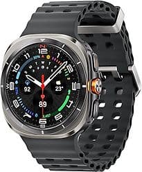 Samsung Galaxy Watch Ultra (2025) 47 mm Titangehäuse titanium silver am Marine Band dark gray [Wi-Fi + 4G]
