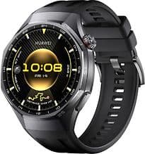 Huawei Watch GT 6 Pro 46 mm Titangehäuse schwarz am Fluorelastomerarmband schwarz