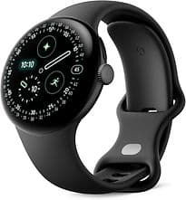 Google Pixel Watch 4 45 mm matte black am Sportarmband obsidian [Wi-Fi + 4G]
