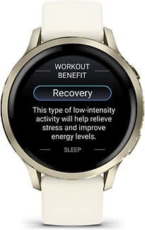 Garmin Venu 4 41 mm lunargold am Silikonarmband bone [Wi-Fi]