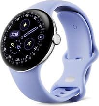 Google Pixel Watch 4 41 mm polished silver am Sportarmband iris [Wi-Fi]