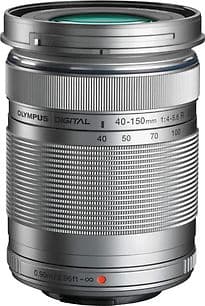 Olympus M.Zuiko Digital 40-150 mm F4.0-5.6 ED R 58 mm Filtergewinde (Micro Four Thirds) silber