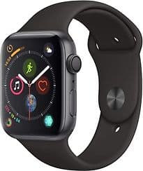Apple Watch Series 4 44 mm boîtier en aluminium gris sidéral avec Bracelet Sport noir [Wifi]