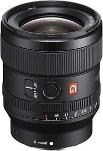 Sony FE 24 mm F1.4 GM 67 mm Objectif (adapté à Sony E-mount) noir