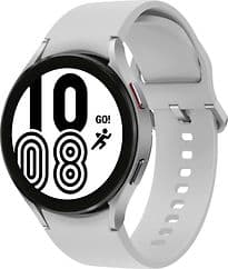 Samsung Galaxy Watch4 44 mm Boîtier aluminium argent Bracelet silicone argent [Wi-Fi]