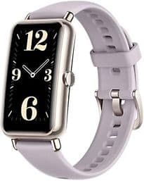 Huawei Watch Fit Mini 52 mm gold et bracelet fluorélastomère taro purple