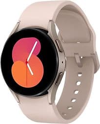 Samsung Galaxy Watch5 40 mm Boîtier en aluminium couleur or rose avec bracelet Sport S/M couleur or rose [Wi-Fi]