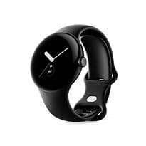 Google Pixel Watch 41 mm noir mat avec bracelet sport couleur noir volcanique [Wi-Fi + 4G]