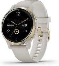 Garmin Venu 2S 40 mm or avec bracelet en silicone beige [Wi-Fi]