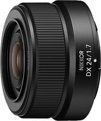 Nikon NIKKOR Z DX 24 mm F1.7 46 mm Objectif (adapté à Nikon Z) noir