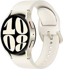 Samsung Galaxy Watch6 40 mm Boîtier aluminium or Bracelet Sport S/M crème [Wi-Fi]