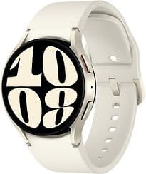 Samsung Galaxy Watch6 40 mm Boîtier aluminium or Bracelet Sport S/M crème [Wi-Fi +4G]