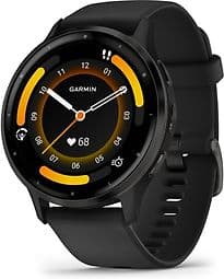 Garmin Venu 3 45 mm gris avec bracelet en silicone noir [Wi-Fi]