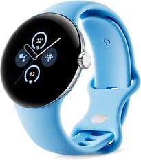 Google Pixel Watch 2 41 mm argent poli Bracelet sport bleu azur [Wi-Fi]