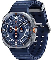 Samsung Galaxy Watch Ultra (2025) 47 mm Boîtier en titane couleur bleu titane avec bracelet Sport Extrême bleu [Wi-Fi + Cellulaire]