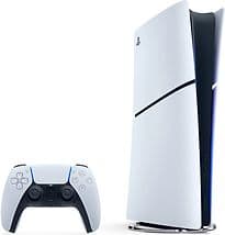 Sony PlayStation 5 slim Digital Version 825 Go E-Chassis [incl. manette sans fil DualSense] blanc