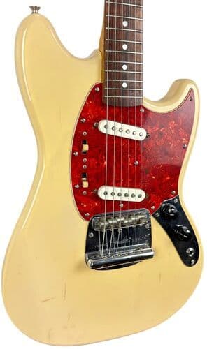 Fender Japan Mustang 69 nyutgåva 1994-1995 - Vintage White Vintagevit