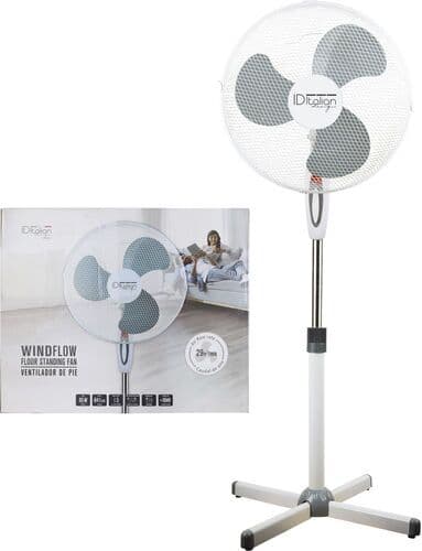 Italian Design Windflow Golvfläkt vit