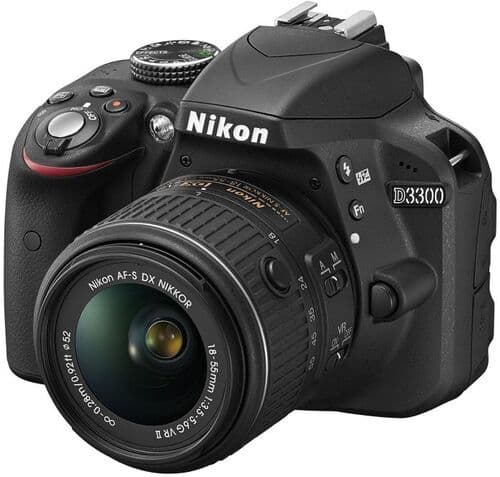 Nikon D3300 Svart AF-S 18-55mm 3.5-5.6G VR II
