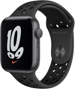 Apple Watch Nike SE (2020) 44 mm GPS rymdgrå Sportband svart