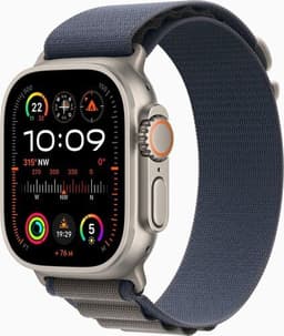 Apple Watch Ultra 2 (2023) GPS + Cellular silver Bergsloop blå Medium