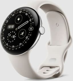 Google Pixel Watch 4 (2025) 45 mm WiFi Polished Silver Porcelain