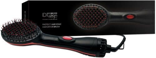 Italian Design Protect Hair Ionic Borste för hårfön svart