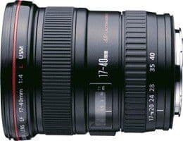 Canon EF 17-40mm 4.0 L USM Svart