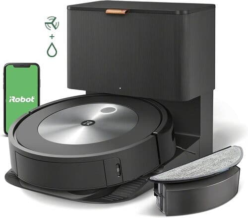 iRobot Roomba Combo j5+ Robotdammsugare med moppningsfunktion inkl. utsugningsstation svart