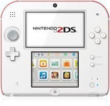 Nintendo 2DS vit/röd 2 GB