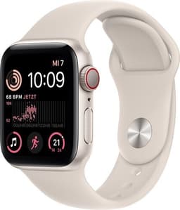 Apple Watch SE 40 mm (2022) GPS + Cellular Stjärnglans Sportband Stjärnglans S/M + M/L
