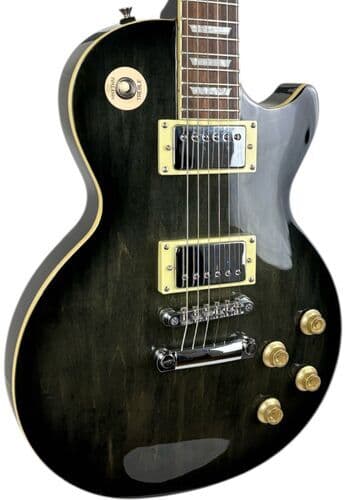 Epiphone Les Paul Tribute 2010 - Transparent svart Genomskinlig svart