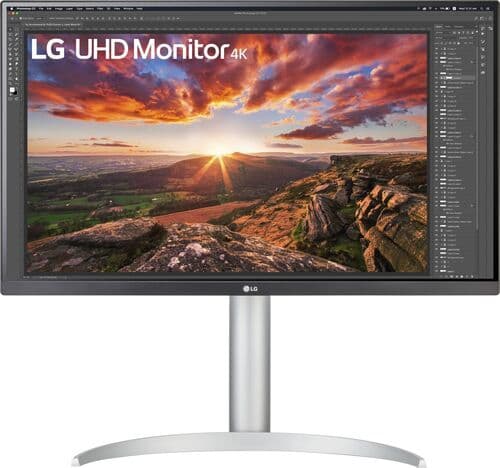 LG 27UP850-W 27" med stativ silver