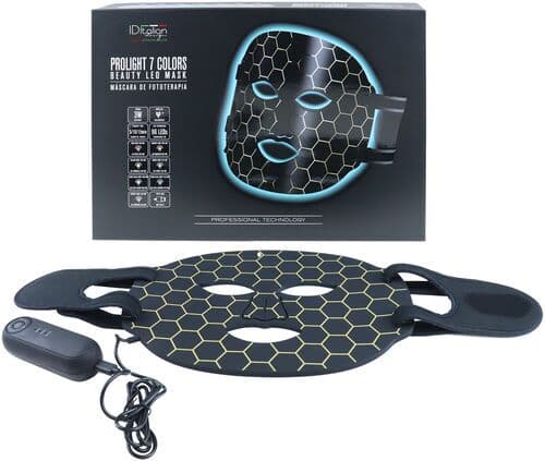 Italian Design Prolight 7 Colors Beauty LED Mask svart