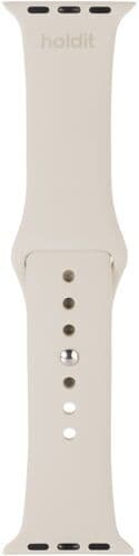 HoldIt Hållbart klockarmband i silikon Apple Watch 38/40/41 ljus beige