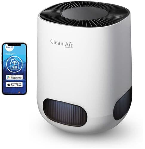 Clean Air Optima Intelligent HEPA-joniserande luftrenare CA-502 Desktop Smart vit/svart