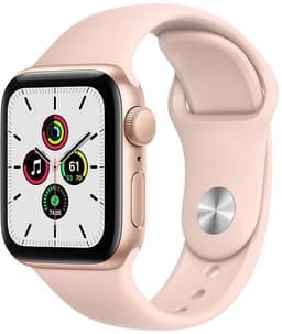 Apple Watch SE Aluminium 40 mm (2020) WiFi + Cellular Guld Sportband Sandrosa S/M