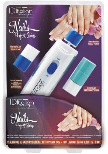 Italian Design Nails Perfect Shine Manikyr- och pedikyrpenna vit/blå