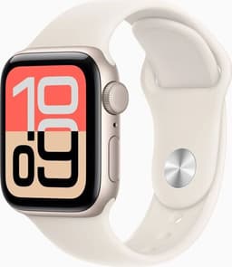 Apple Watch SE 3 40 mm (2025) GPS Stjärnglans Sportarmband Stjärnglans S/M