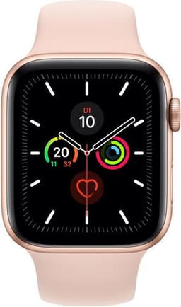 Apple Watch Series 5 (2019) 44 mm Aluminum GPS guld Sportband rosa
