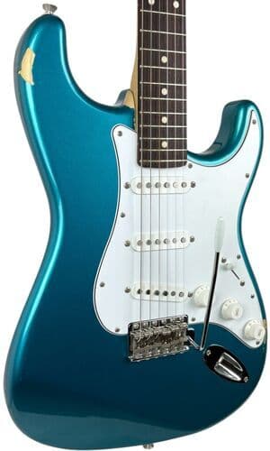 FGN Fujigen J-Standard Strat 2012 - Lake Placid Blue Lake Placid-blå